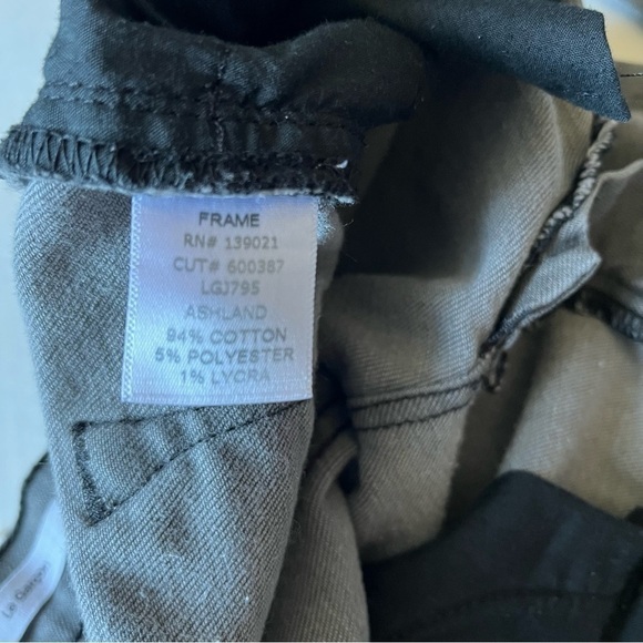 Frame Le Garcon Low to Mid Rise Skinny Jeans Gray Distressed Busted Knee Sz 26 - Picture 10 of 14